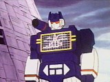 Displaying plans for
      the Decepticons' new cruiser