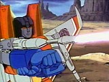 Starscream fires at Megatron