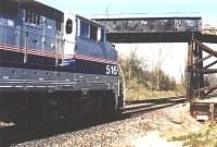 Amtrak Eastbound at Durand