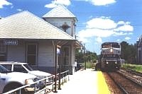 Arriving at Lapeer Station