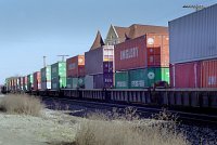 Containers heading East to Canada