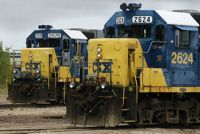 Two CSX Engines at Grand Blanc