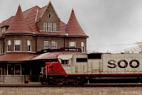 Passing station on North side to Flint and Canada